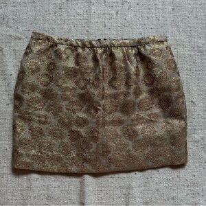 J.crew Metallic Leopard Print Mini Skirt